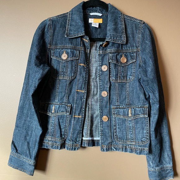 Tulle Denim Jean Jacket Size Small - Picture 9 of 10